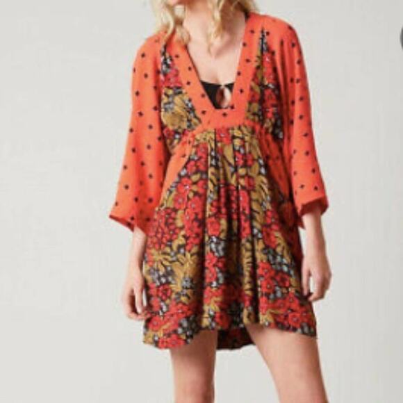 Free People Talulla Printed Tunic Dress Size XS - Picture 2 of 11